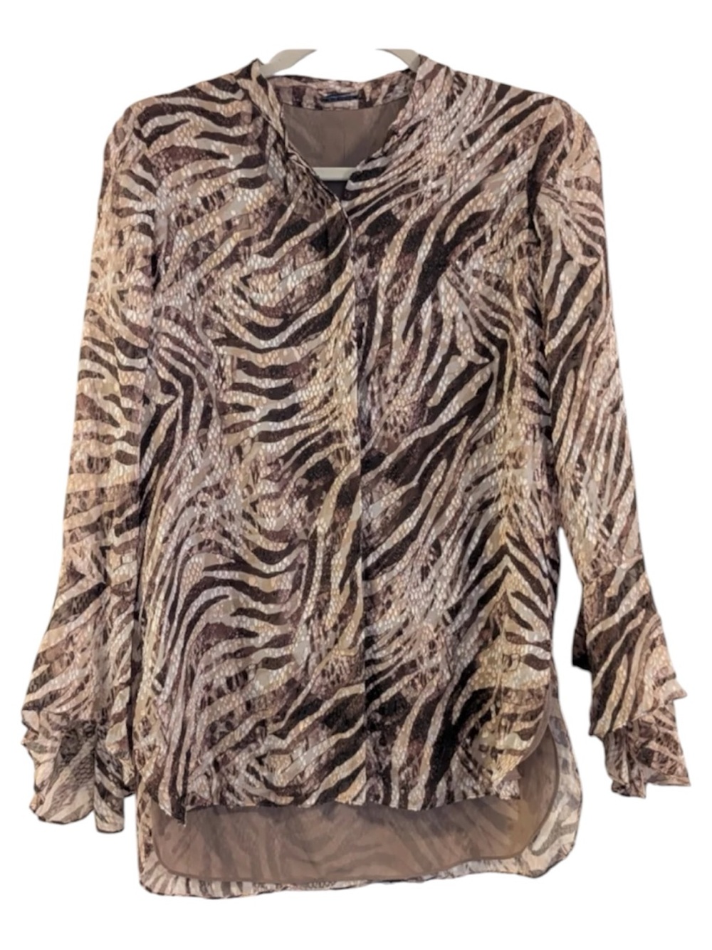 Elie Tahari Silk blouse bell sleeve size Xs